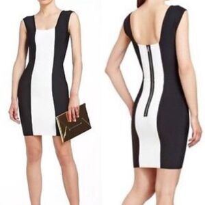 Vintage Y2K Bcbgmaxazria Tamira "Vera" Black Combo Bondage Bodycon Dress Small S